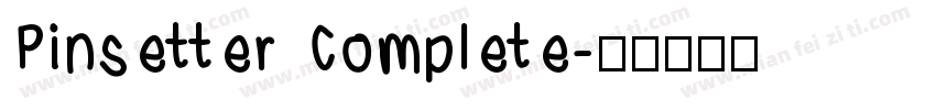 Pinsetter Complete字体转换
